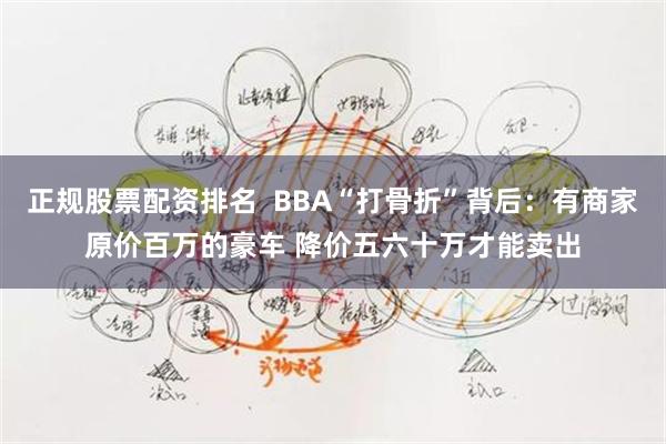 正规股票配资排名  BBA“打骨折”背后：有商家原价百万的豪车 降价五六十万才能卖出