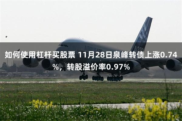 如何使用杠杆买股票 11月28日泉峰转债上涨0.74%，转股溢价率0.97%