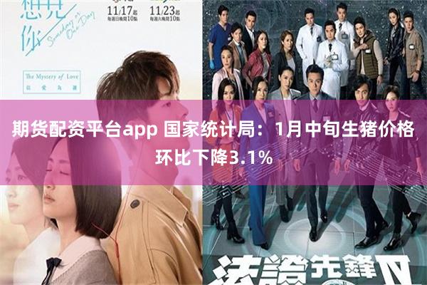 期货配资平台app 国家统计局：1月中旬生猪价格环比下降3.1%